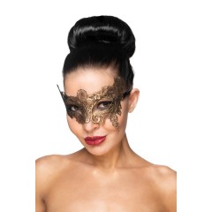 Золотистая карнавальная маска  Вега 